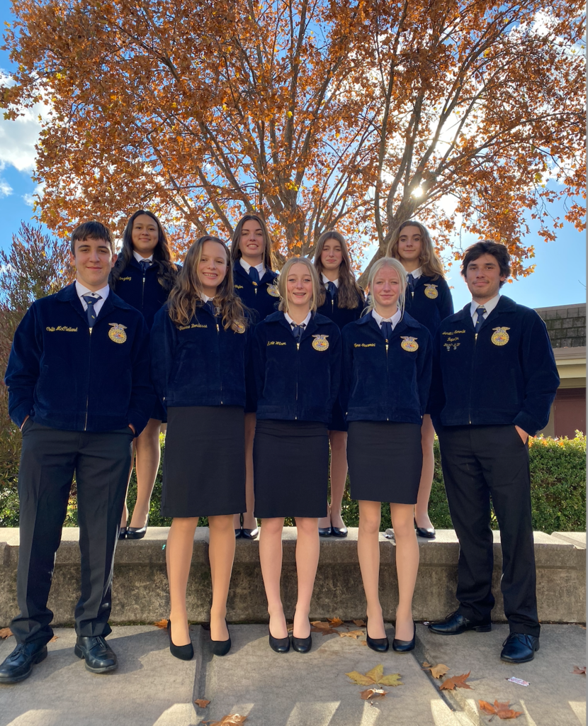 Tomales FFA members at the Sonoma Section Speaking Contest.