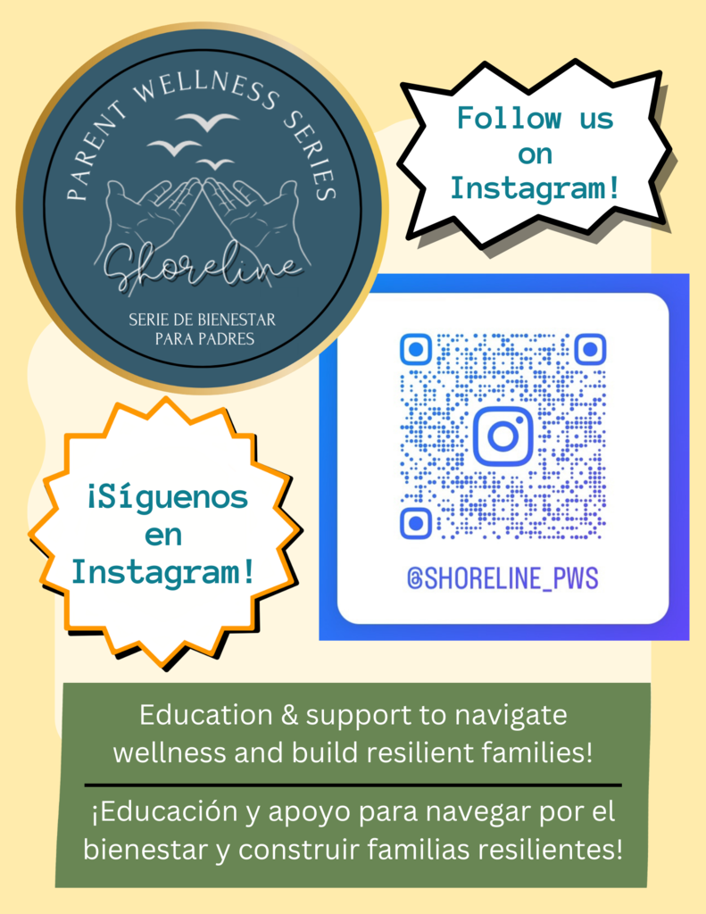 Parent Wellness Series Instagram Flyer in Spanish and English